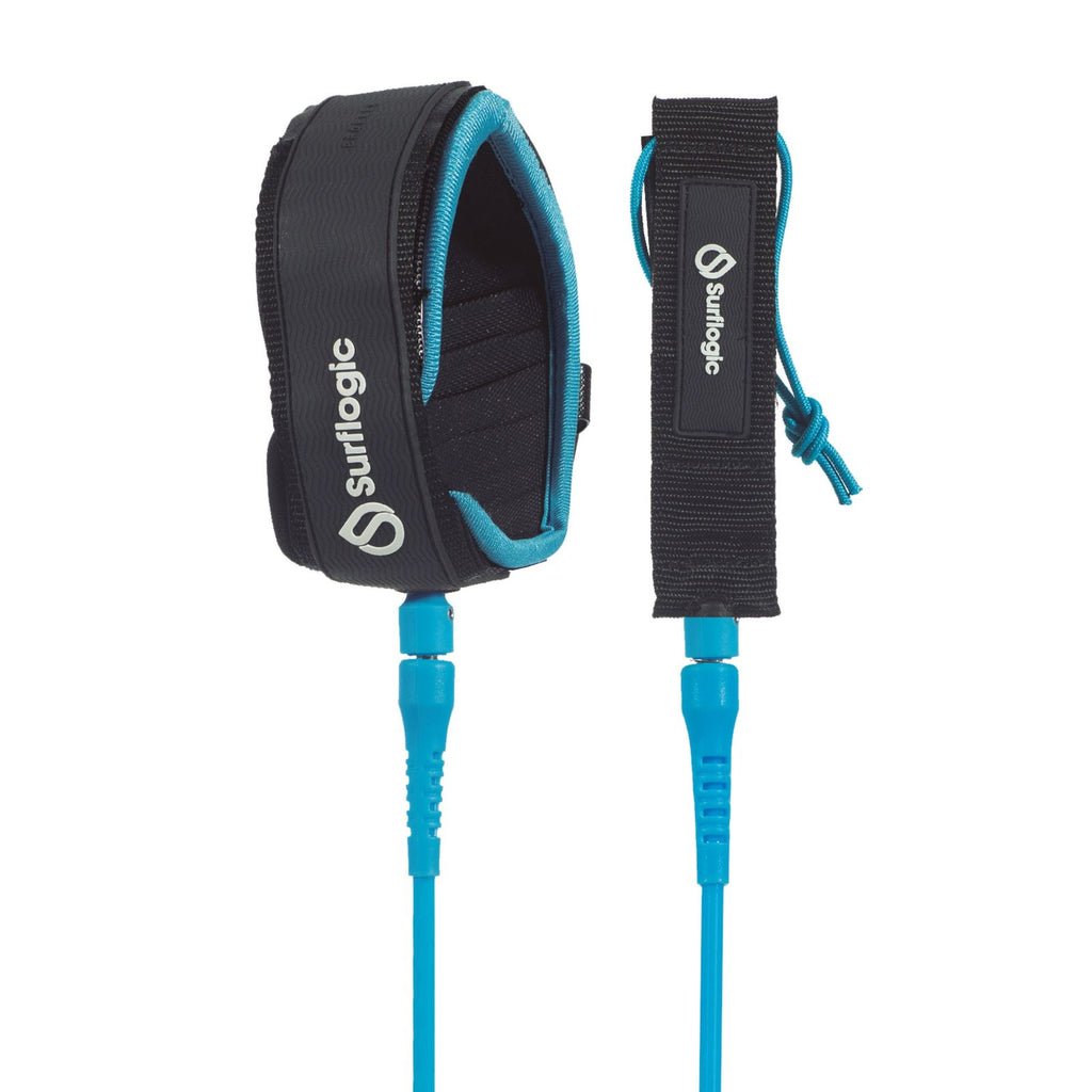 Leash Longboard 9 Knee Cyan Surflogic 59033