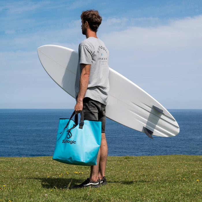 Cubo seco impermeable Turquesa 50L Surflogic 59083