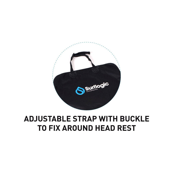 Funda de asiento de coche impermeable Individual Universal Negra Suflogic 59127