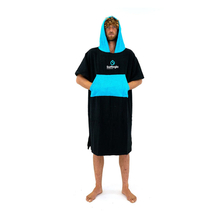 Poncho Czarno-Cyan Surflogic 59802