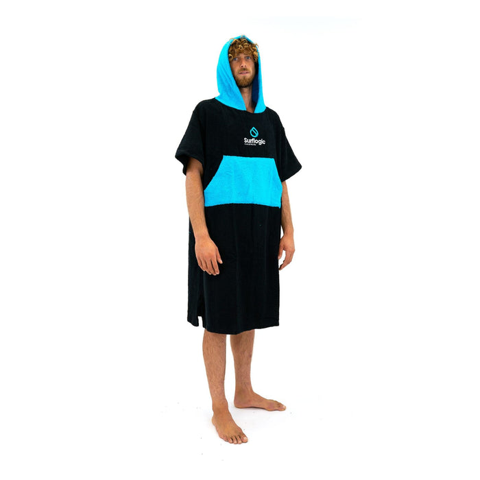 Poncho Czarno-Cyan Surflogic 59802