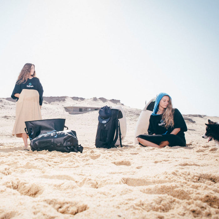 Poncho Czarno-Cyan Surflogic 59802