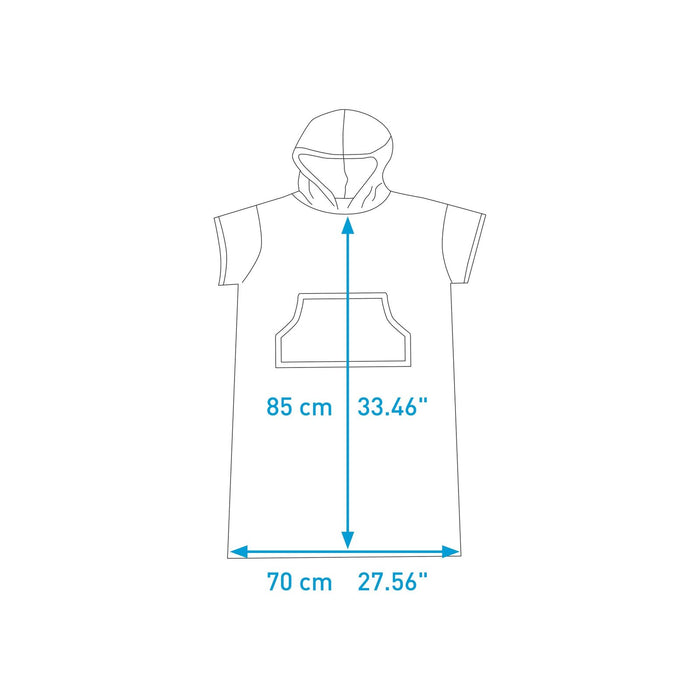 Poncho Junior Cyan-Pink Surflogic 59807