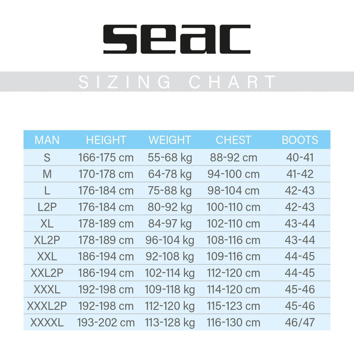 Drysuit Warmdry Man 4mm XXL Seac 6-1-XXL