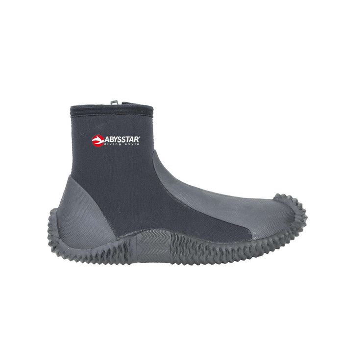 Tauchstiefel mit Sohle 3mm Schwarz-Grau Größe 40 Abysstar 62923