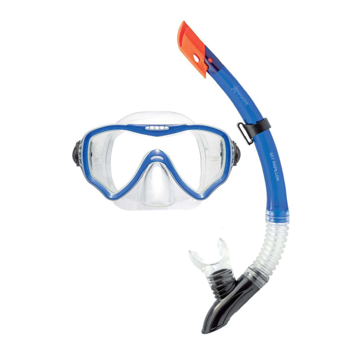 Snorkeling Kit Papillon Clear-Blue Abysstar 62944BL