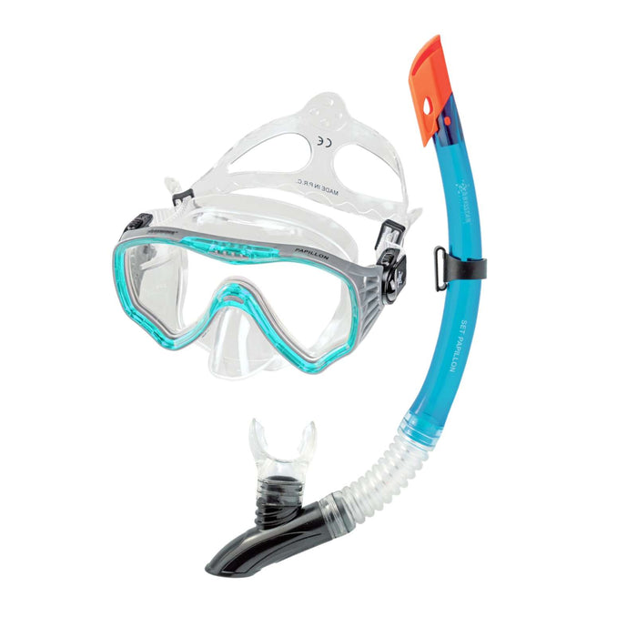 Snorkeling Kit Papillon Clear-Marine Abysstar 62944MN