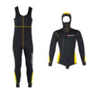 Diving Full Wetsuit Pacific Color Front Zip Man 5mm Black-Yellow XXL Abysstar 63024