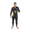 Diving Full Wetsuit Pacific Color Front Zip Man 5mm Black-Yellow XXXL Abysstar 63025