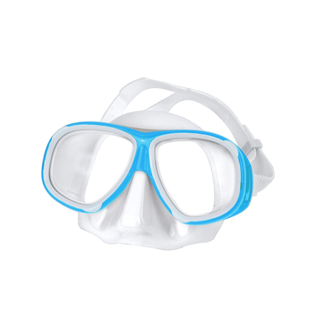 Snorkeling Mask Ulisse White-Blue Abysstar 63056BL