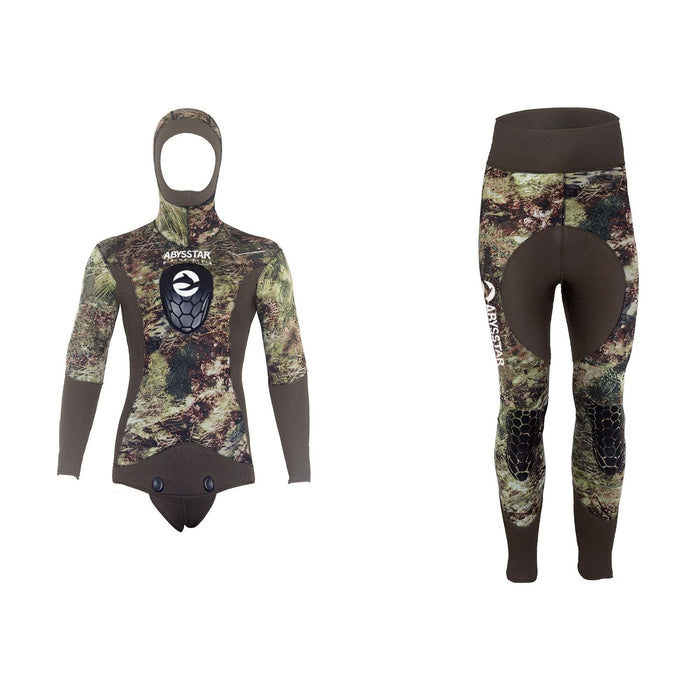 Spearfishing Full Wetsuit Grouper Evo Man 3mm Camo-Green L Abysstar 63262