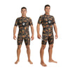Spearfishing Short Wetsuit Sea Spring Man 2,5mm Camo-Brown-Orange XXL Abysstar 68153