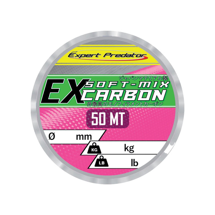 Nylon Coated Line Ex Soft-Mix Carbon 50m 9,5kg 0,35mm Expert Predator 68811