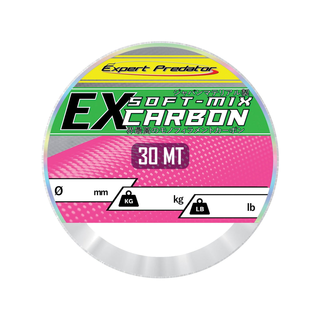 Línea recubierta de nylon Ex Soft-Mix Carbon 30m 35,9kg 0,74mm Expert Predator 68817