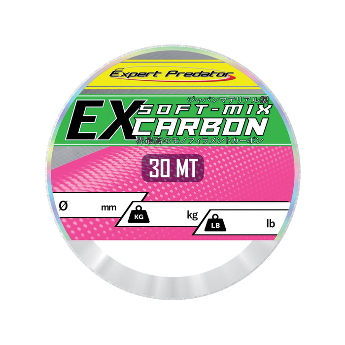 Línea recubierta de nylon Ex Soft-Mix Carbon 30m 35,9kg 0,74mm Expert Predator 68817