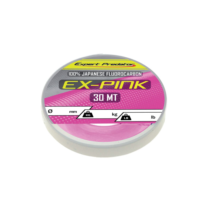 Fluorocarbon Line Ex-Pink 30m 35,9kg 0,74mm Expert Predator 69055