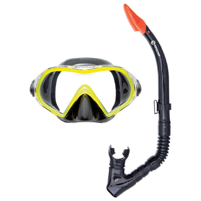Snorkeling Set Dive Black-Yellow Abysstar 69256YL
