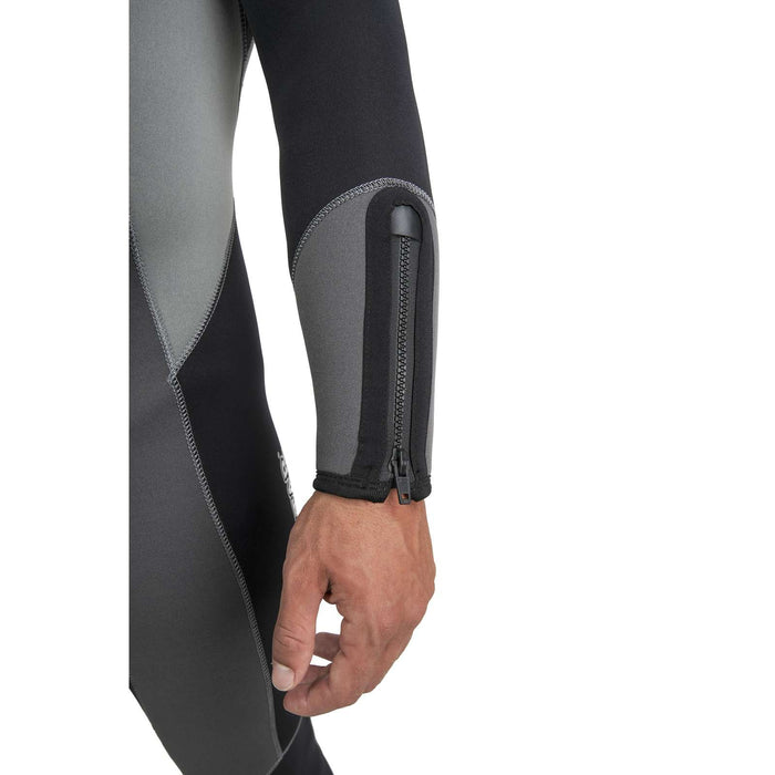 Traje de Buceo Completo Melbourne Hombre 5mm Negro-Gris L Abysstar 69292