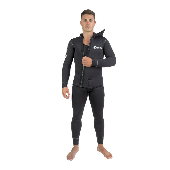 Traje de Buceo Completo Pacific Supreme Con Cremallera Delantera Hombre 3mm Negro S Abysstar 69435
