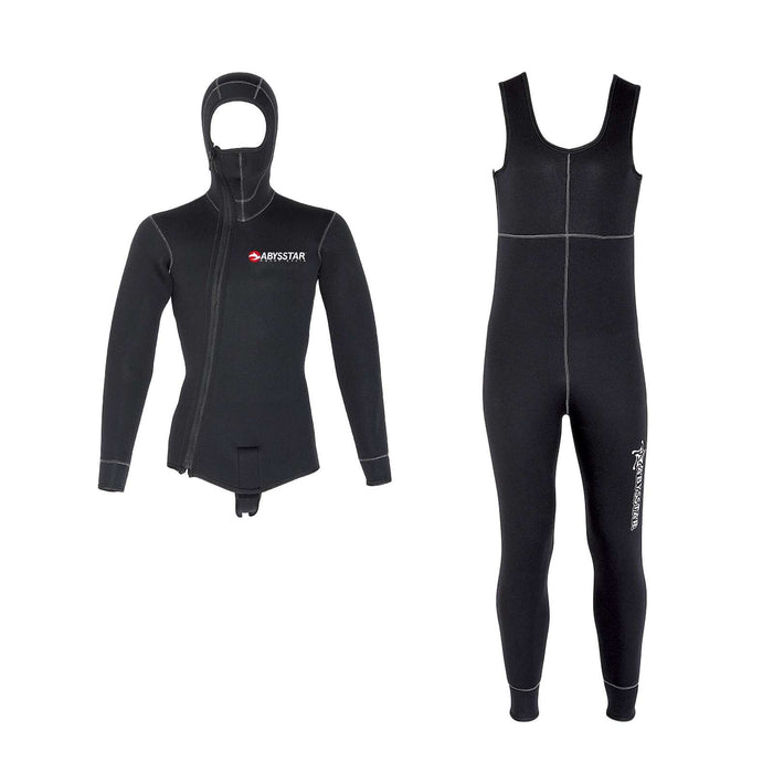 Diving Full Wetsuit Pacific Supreme Front Zip Man 3mm Black XXL Abysstar 69439