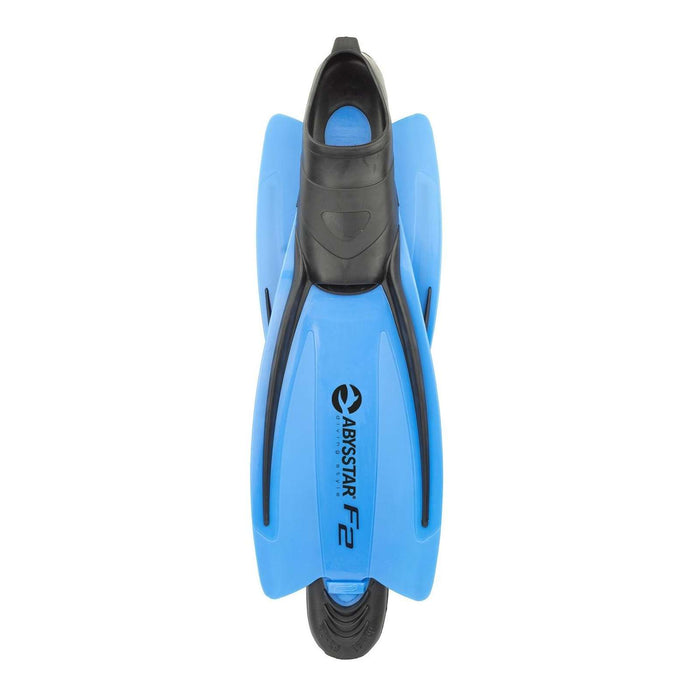 Snorkeling Fins F2 Blue 38-39 Abysstar 69485BL