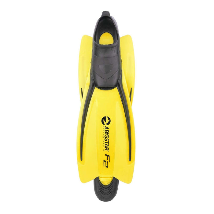 Snorkeling Fins F2 Yellow 38-39 Abysstar 69485YL