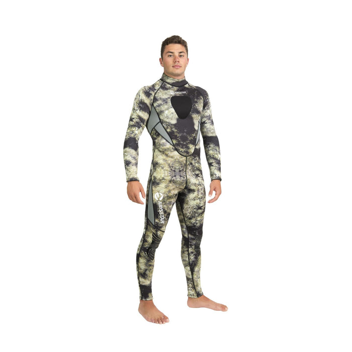 Spearfishing Full Wetsuit Sidney Man 2,5mm Camo-Green-Beige XL Abysstar 69743