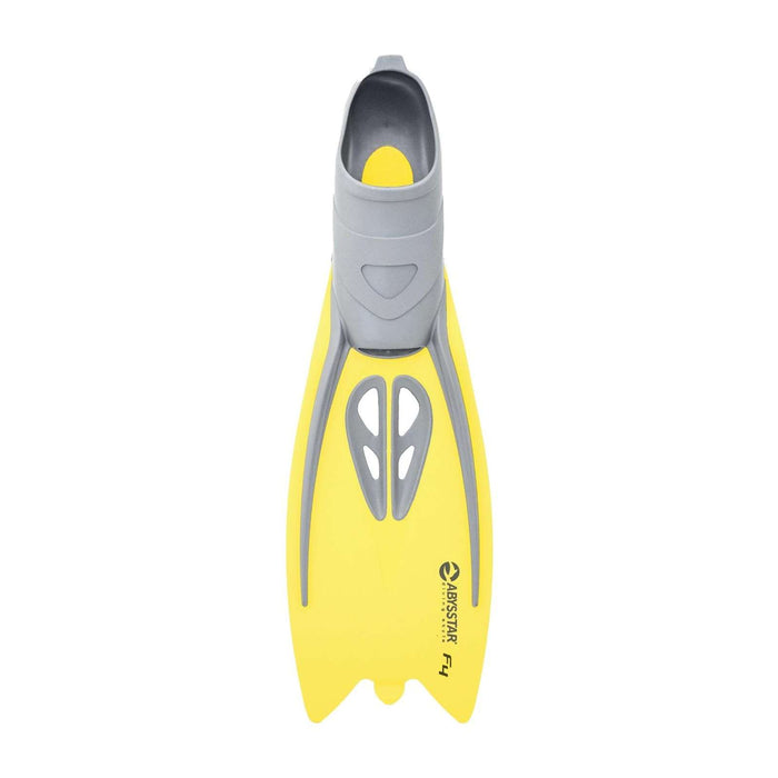 Snorkeling Fins F4 Yellow 38-39 Abysstar 69763YL