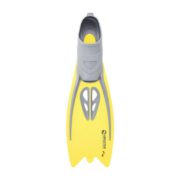 Snorkeling Fins F4 Yellow 40-41 Abysstar 69764YL