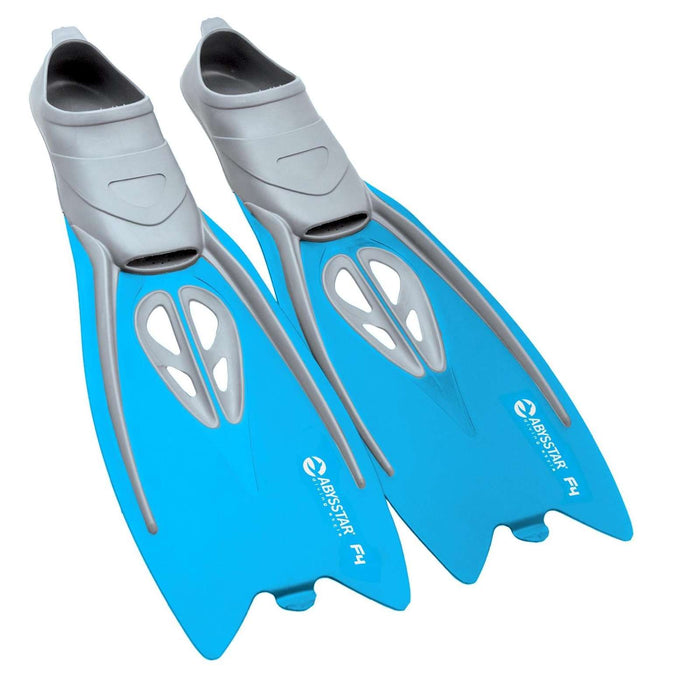 Snorkeling Fins F4 Blue 46-47 Abysstar 69767BL