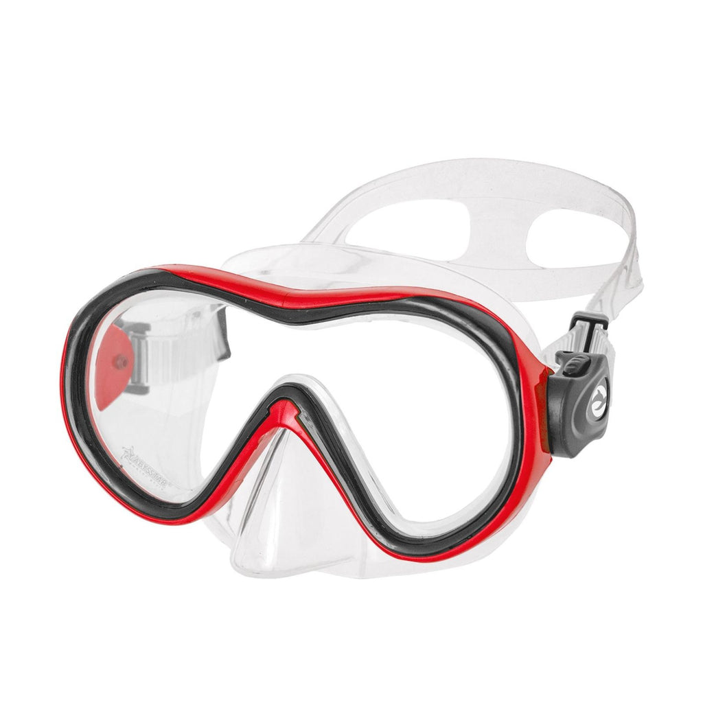 Snorkeling Mask Kronos Clear-Red Abysstar 69771RD