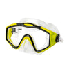 Diving Mask Leuca Clear-Yellow Abysstar 69773YL