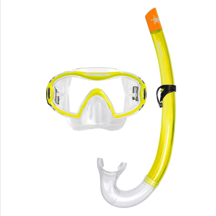 Snorkeling Kit Nemo Kids Clear-Yellow Abysstar 69778YLL
