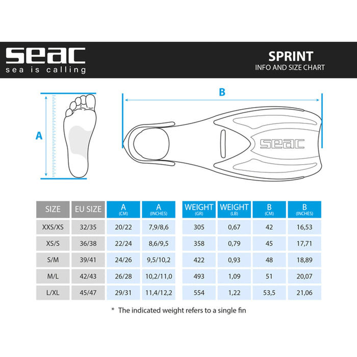 Snorkeling Fins SEAC Sprint