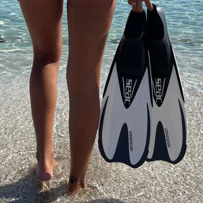 Palmes de snorkelling Speed Enfants Blanc 34-35 Seac 71-15W-34-35