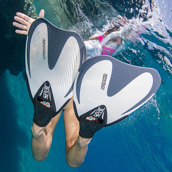 Palmes de snorkelling Speed Enfants Blanc 34-35 Seac 71-15W-34-35
