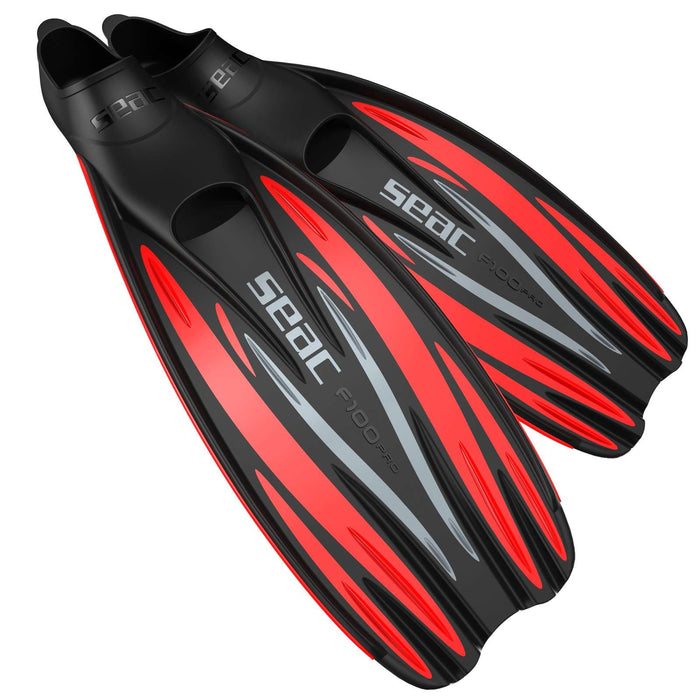 Aletas de buceo F100 Pro Rojo Talla 38-39 Seac 71-1R-38-39