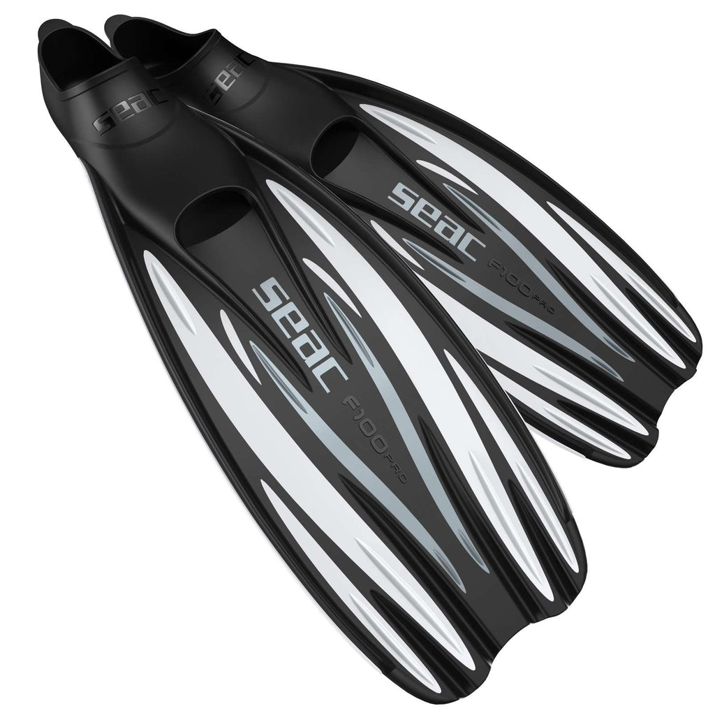 Diving Fins F100 Pro White Size 44-45 Seac 71-1W-44-45