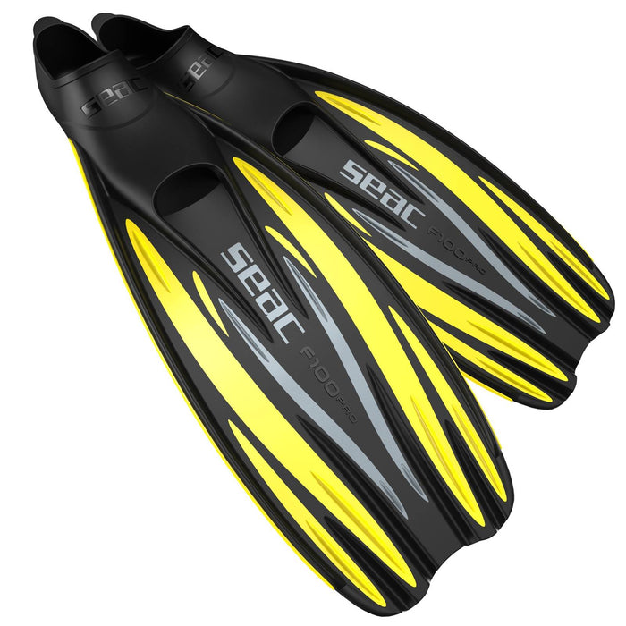 Diving Fins F100 Pro Yellow Size 36-37 Seac 71-1Y-36-37