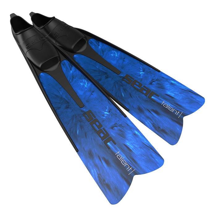 Freitauchen und Spearfishing Flossen Talent Camo-Blau Größe 36-38 Seac 71-24CB-36-38