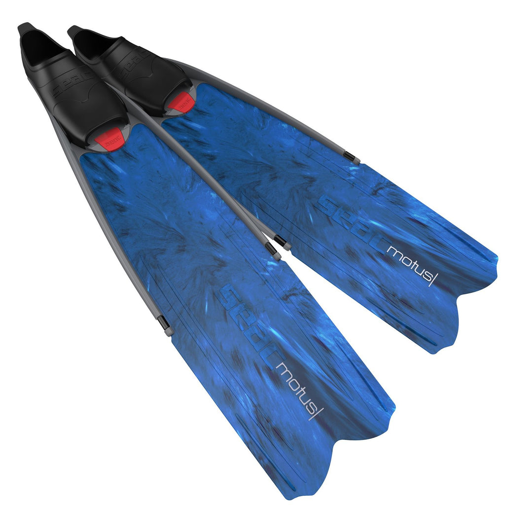 Freediving and Spearfishing Fins Motus Camo-Blue Size 43-44 Seac 71-25CB-43-44