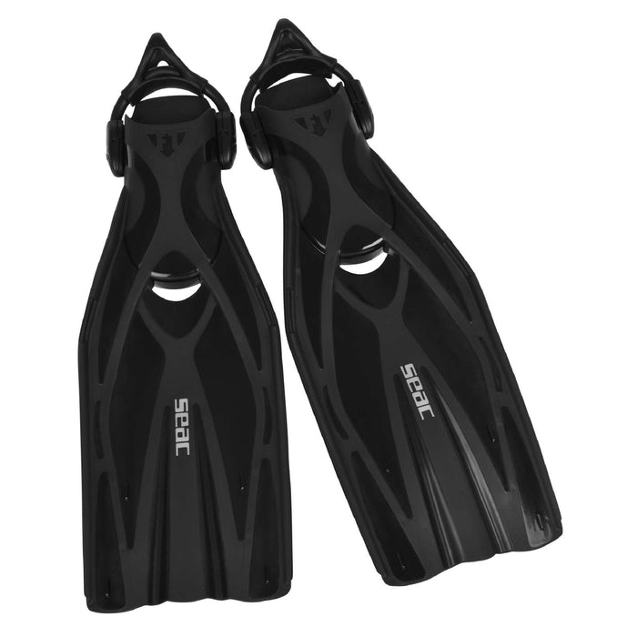 Diving Fins F1 Sling Strap Black L-XL Seac 71-36N-L-XL