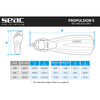 Scuba Diving Fins SEAC Propulsion Sling Strap