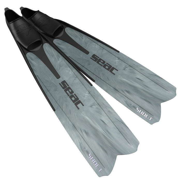 Freediving and Spearfishing Fins Shout S700 Camo-Grey 39-40 Seac 71-44CG-39-40