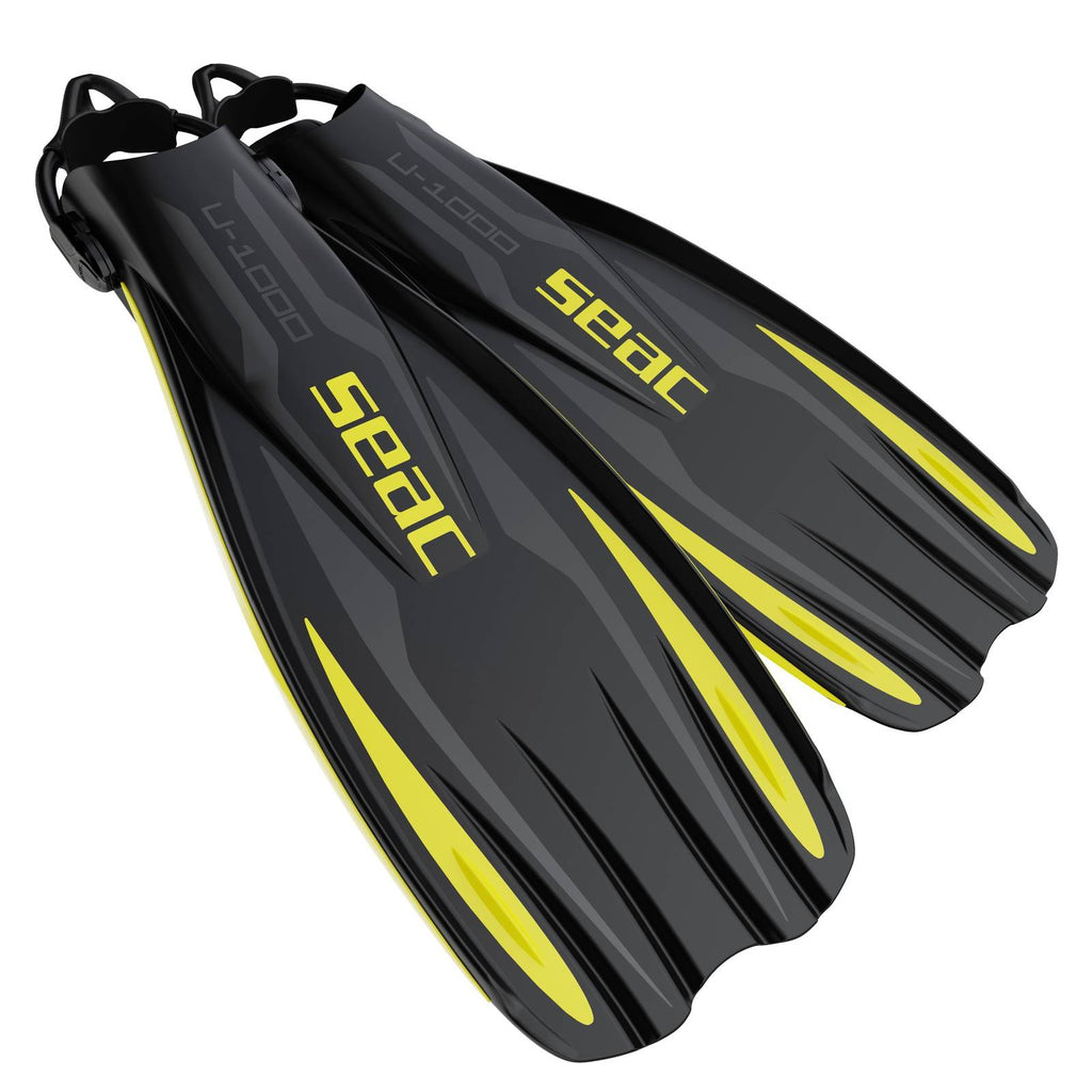 Diving Fins U-1000 Yellow XL-XXL ~ 46-48 Seac 71-55Y-XL-XXL