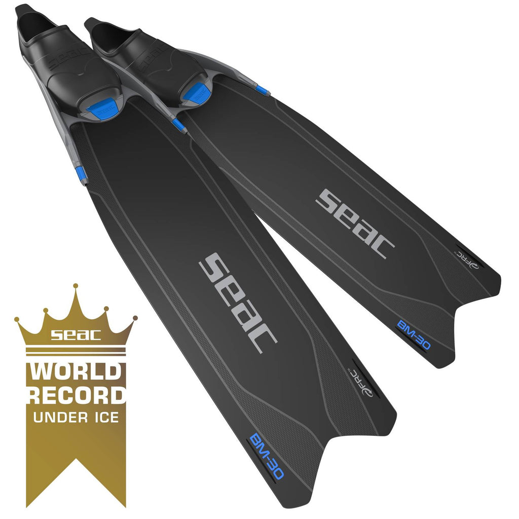 Freediving and Spearfishing Fins Bm30 Black-Blue 36-38 Seac 71-56N-36-38