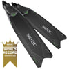 Palmes d'apnée et de chasse sous-marine Bm30 Noir-Vert 35-36 Seac 71-56NV-35-36