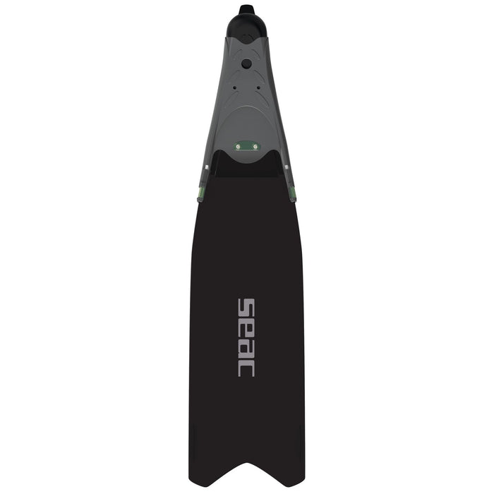 Palmes d'apnée et de chasse sous-marine Bm30 Noir-Vert 35-36 Seac 71-56NV-35-36