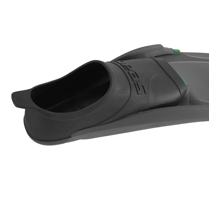 Palmes d'apnée et de chasse sous-marine Bm30 Noir-Vert 35-36 Seac 71-56NV-35-36