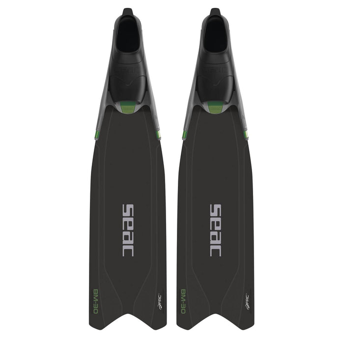 Freediving and Spearfishing Fins Bm30 Black-Green 45-46 Seac 71-56NV-45-46